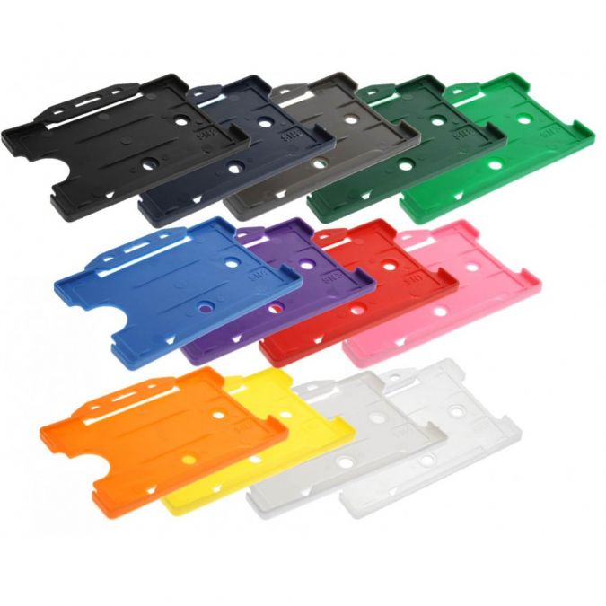 Top Quality Rigid ID Identification Card Badge Holder 12 Colours Available 
